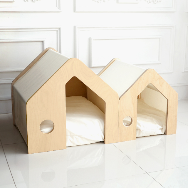 펫코본 강아지집 원목 고양이 숨숨집 애견방석 강아지하우스 소형