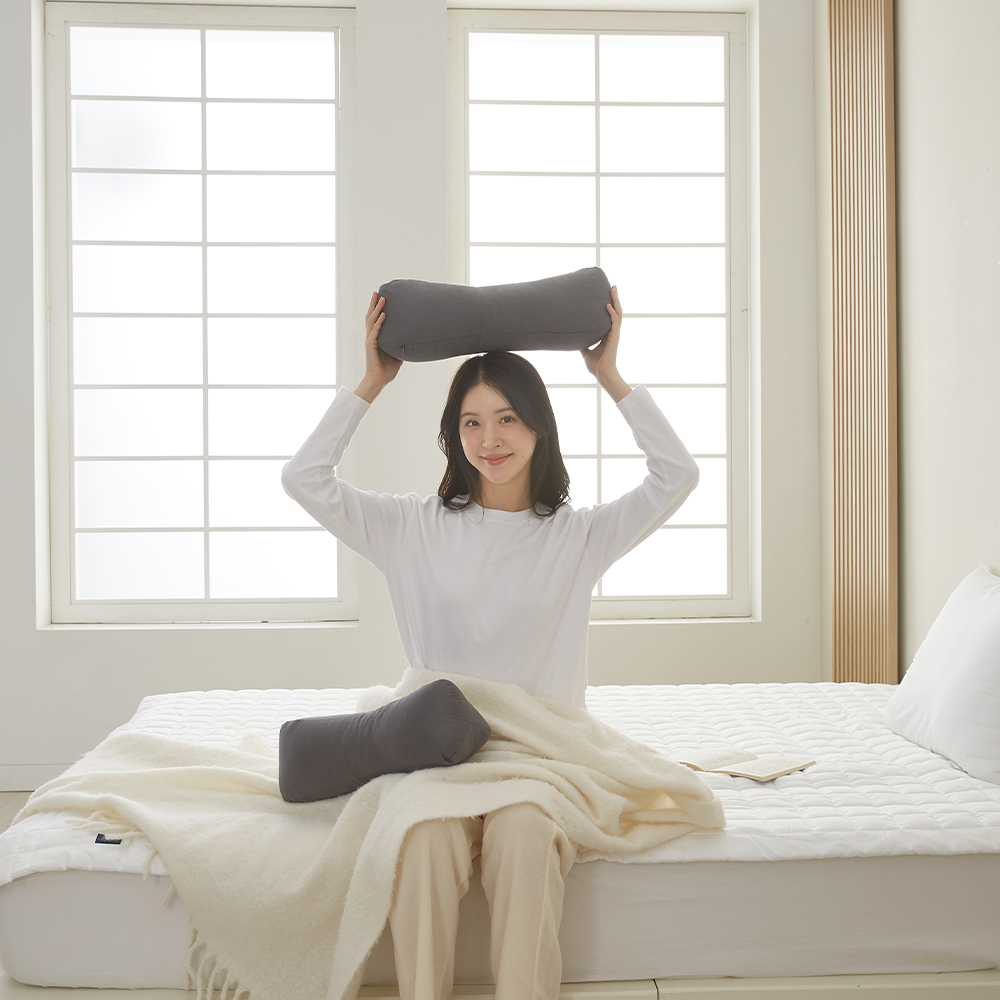 집앤콕 베개 일자목 거북목 목디스크 솜 경추베개
