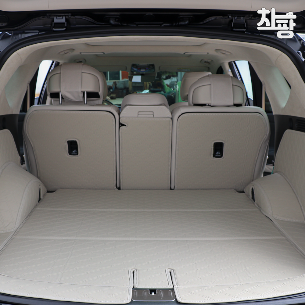 차팡 트렁크매트 쏘렌토 MQ4 SUV 차박매트 풀커버 6인승 페리호환 스피커무 도어LED무