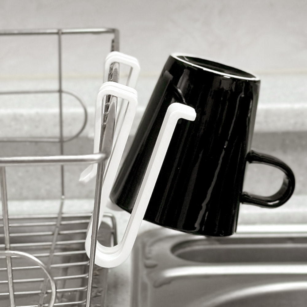 [단독]텀블러 건조클립 식기건조대 후크 2P+2P (총4P)