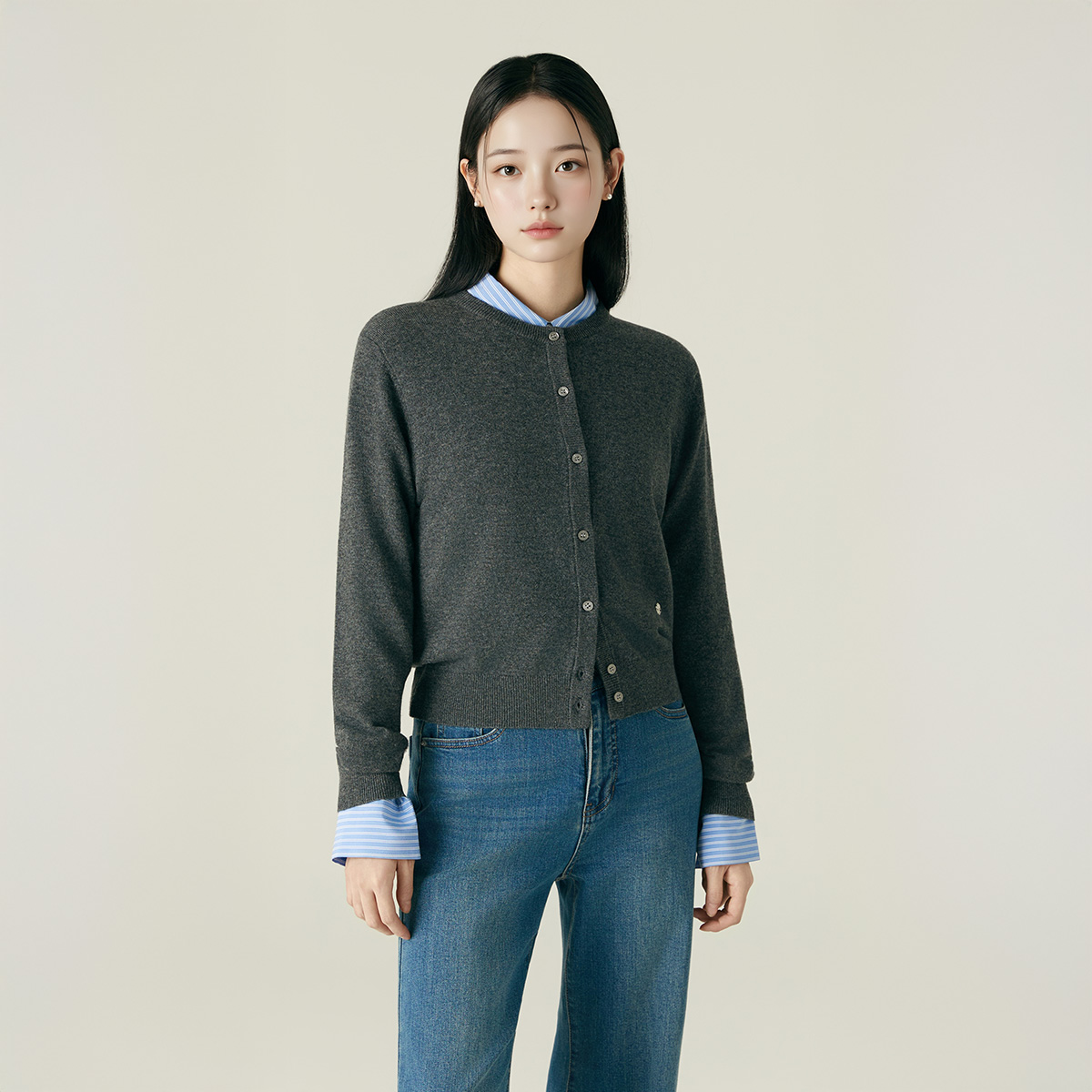 [N배송] 로엠 캐시미어 가디건 RMCKF4TR01