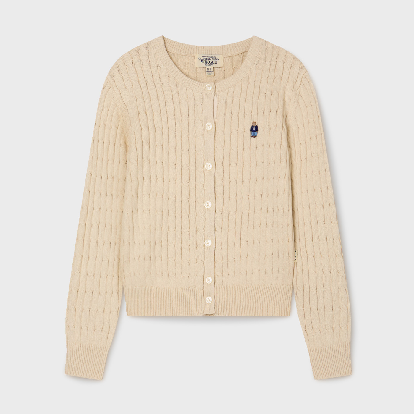 [후아유] 스티브 케이블 가디건(여성) / WHCKG2211F