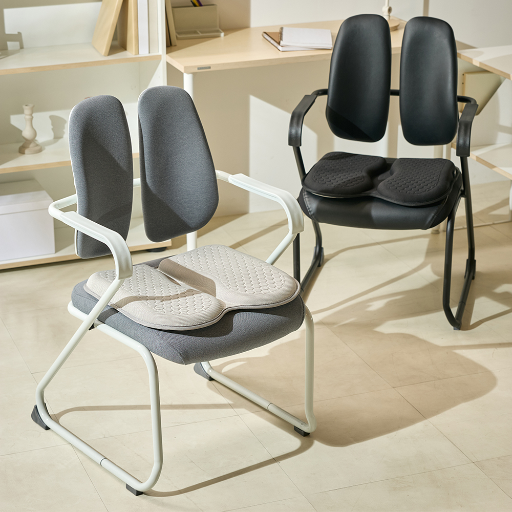 [슈퍼적립][N배송]듀오백 쿨링 듀얼젤 방석 통풍 벌집 방석 식탁 방석 허리에 좋은 의자 쿠션