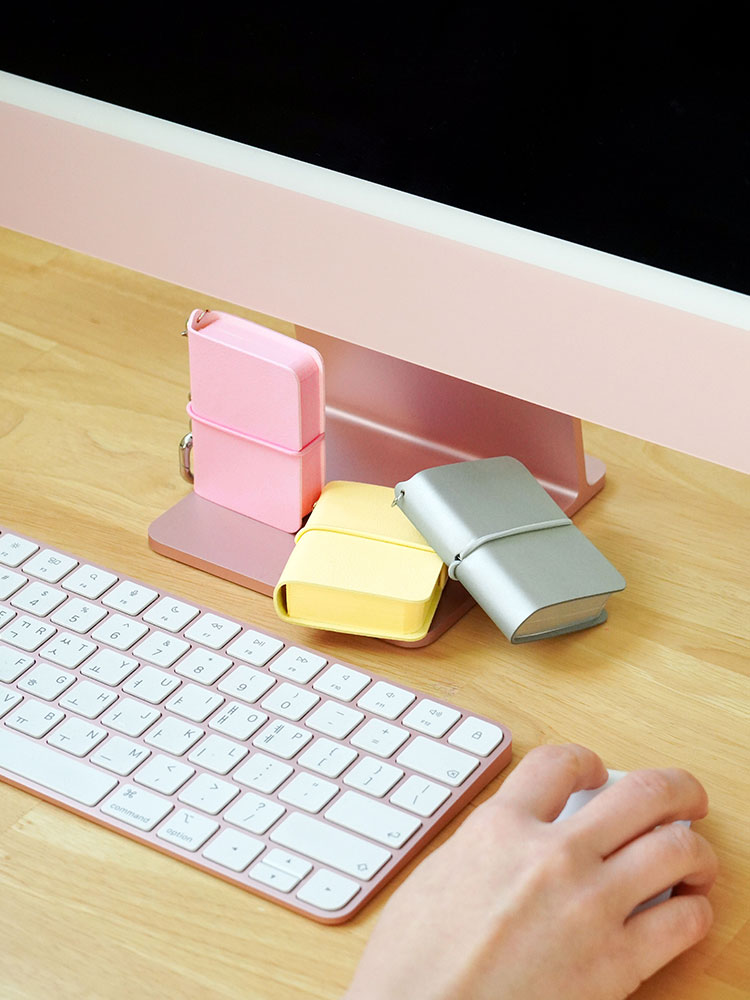 [잉크파인] 이야기 미니 키링 다이어리 만년필 감사일기 무지노트 A8