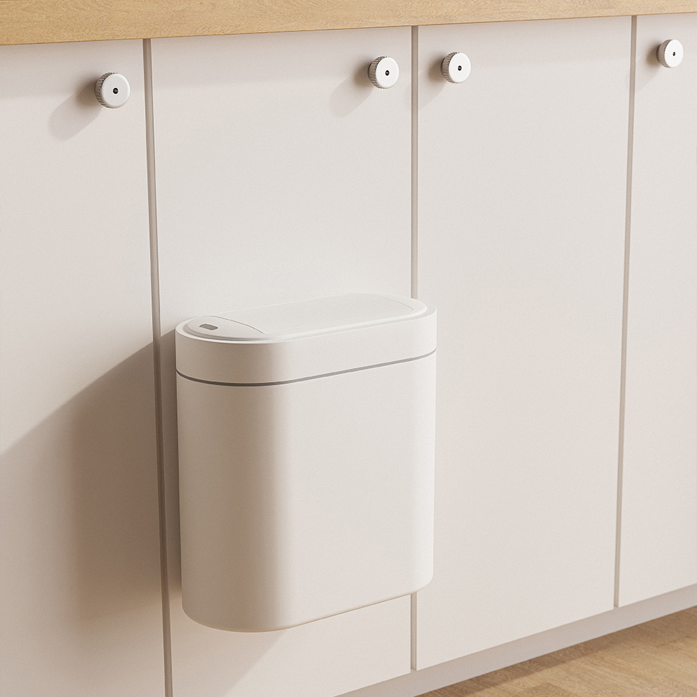 에어빈 완전밀폐 자동 센서 휴지통 냄새차단 욕실 화장실 쓰레기통 9L