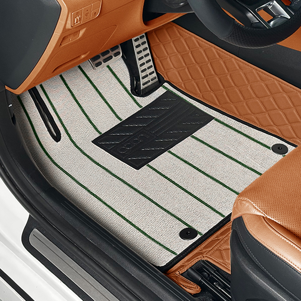 가온 카매트 7D 오니핏 입체 가죽 코일 차량 바닥 발매트 앞좌석