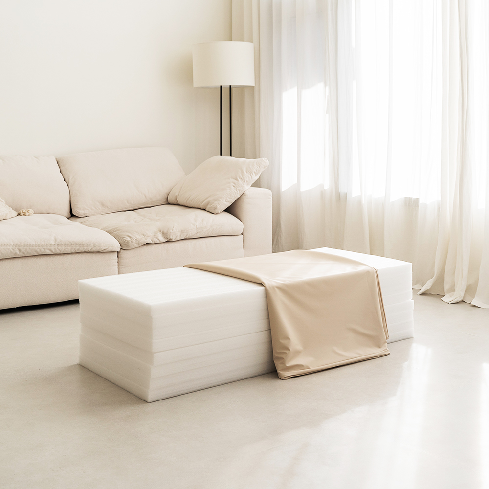 리포소홈 폴더매트 층간소음 아기매트 거실 놀이방 200x240 빅매트 아이보리