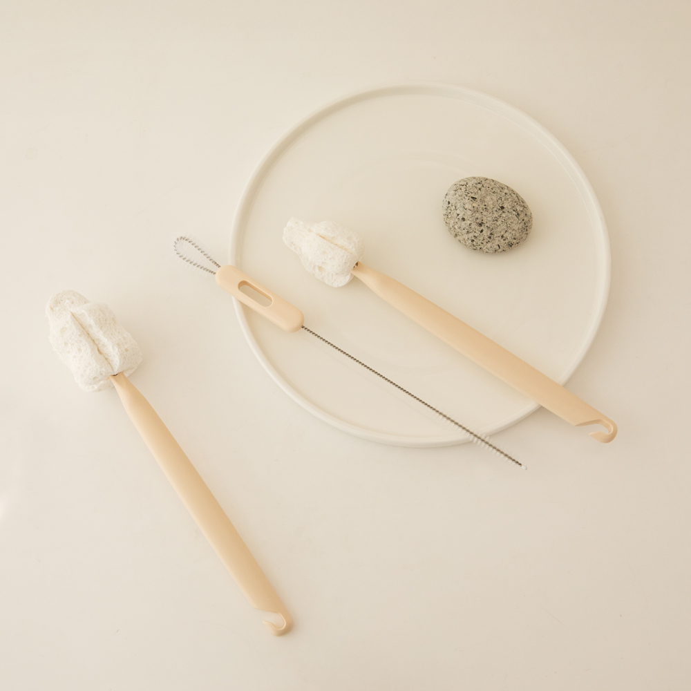 더마더 천연 스펀지 젖병 세척솔 친환경 브러쉬 2p