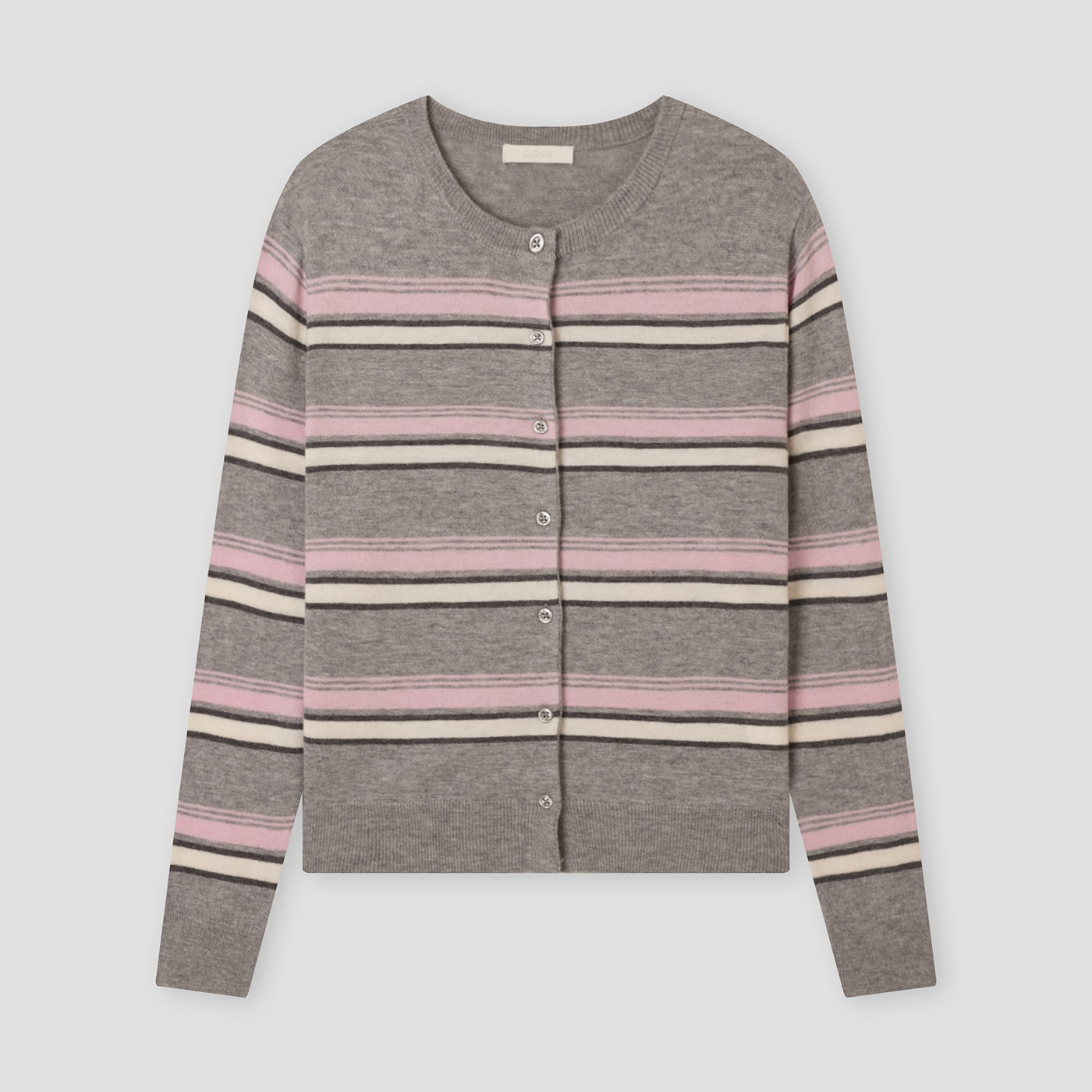 [클라비스] 울100 멀티 스트라이프 가디건_CVCKG1101M