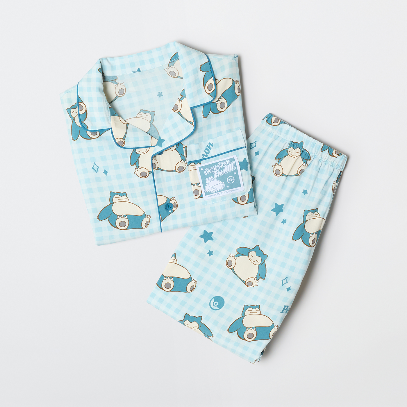 [당일출고][포켓몬] 스파오키즈 체크 긴팔 파자마 잠옷 SPPPG23KU3