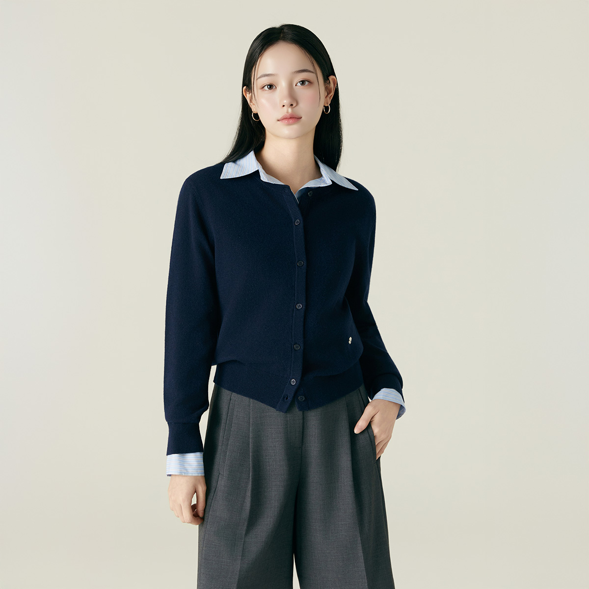 [N배송] 로엠 캐시미어 가디건 RMCKF4TR01