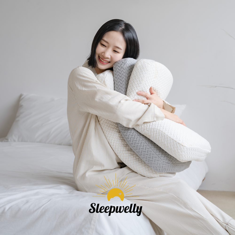 슬립웰리 더블랙 경추베개 목디스크 거북목 일자목 목주름 옆으로자는 깊은잠 라텍스 베개