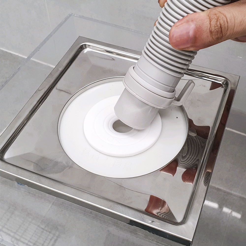 배관 호스 하수구트랩 세탁기 세탁실 베란다 화장실 배수구 냄사차단 덮개 소형 일반형