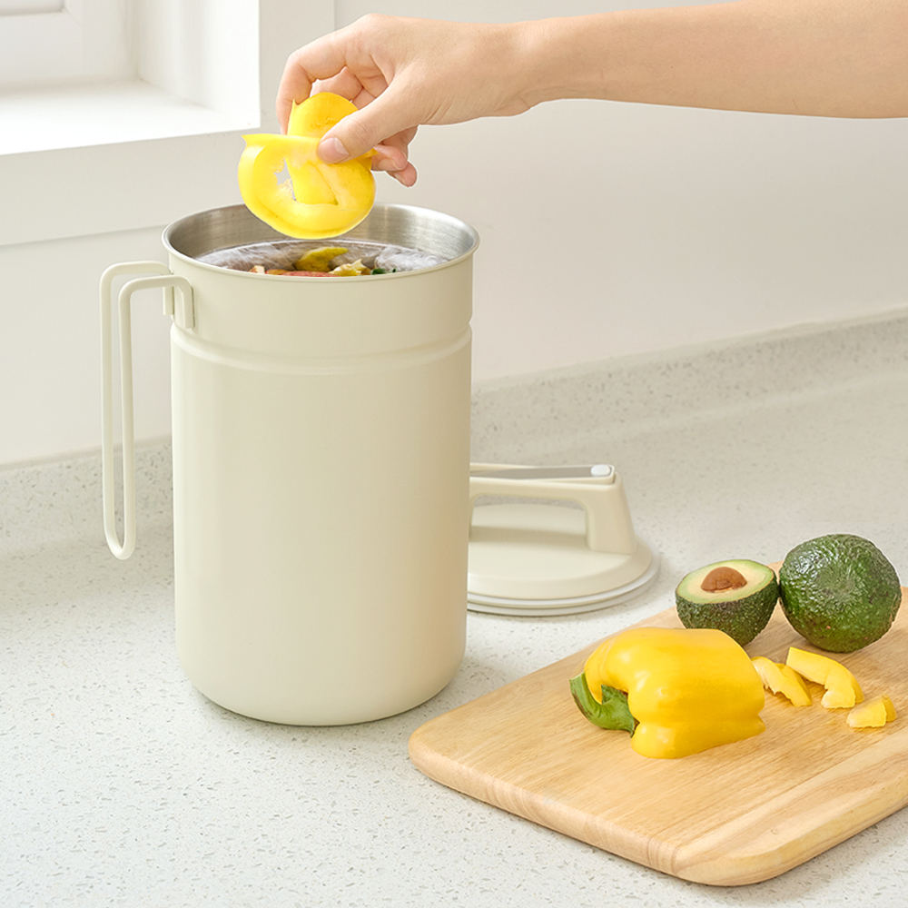 무디타 304 스텐 진공 음식물 쓰레기통 2.8L