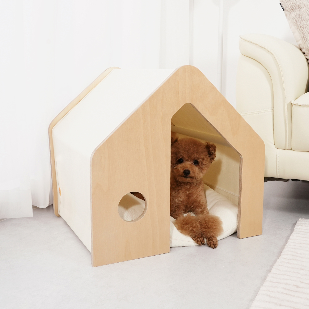 펫코본 강아지집 원목 고양이 숨숨집 애견방석 강아지하우스 소형