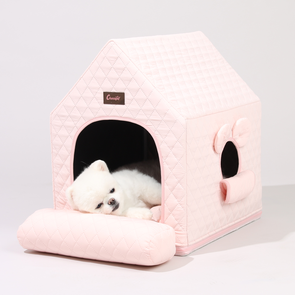 초코펫하우스 사계절 강아지집 에브리데이하우스 3.0 아이보리, 소형