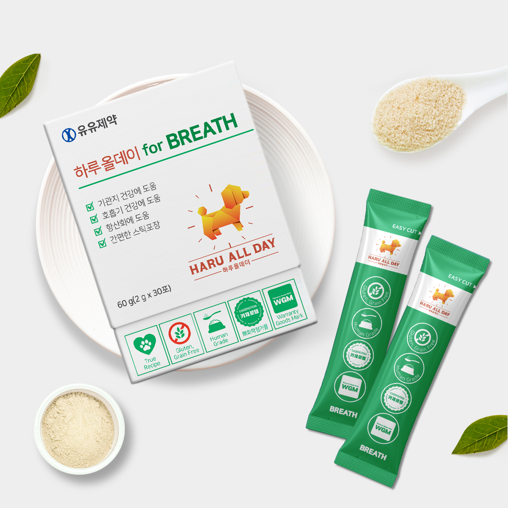 하루올데이 강아지 기관지 반려견 영양제 감기 협착증 카제로템