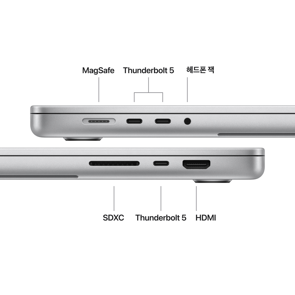 (1차예약) 애플 맥북프로 16 M5 Max (CPU 18코어/GPU 32코어) 36GB 2TB 실버 MGE74KH/A