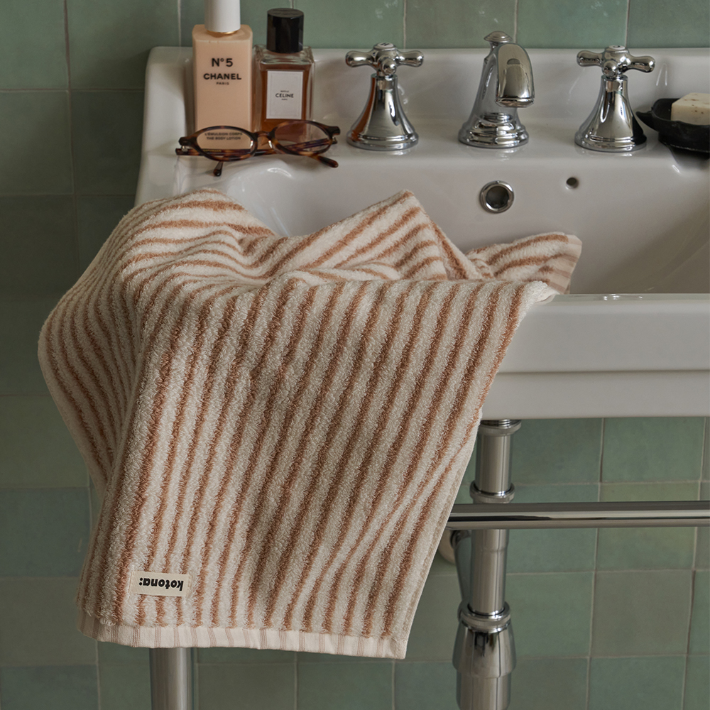 코토나 홈바디 타월 세트 선물포장 집들이 선물 200g , 베이, 5장