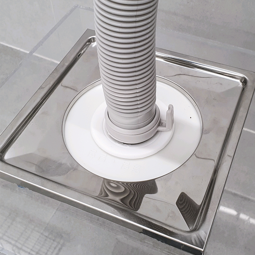 배관 호스 하수구트랩 세탁기 세탁실 베란다 화장실 배수구 냄사차단 덮개 소형 일반형