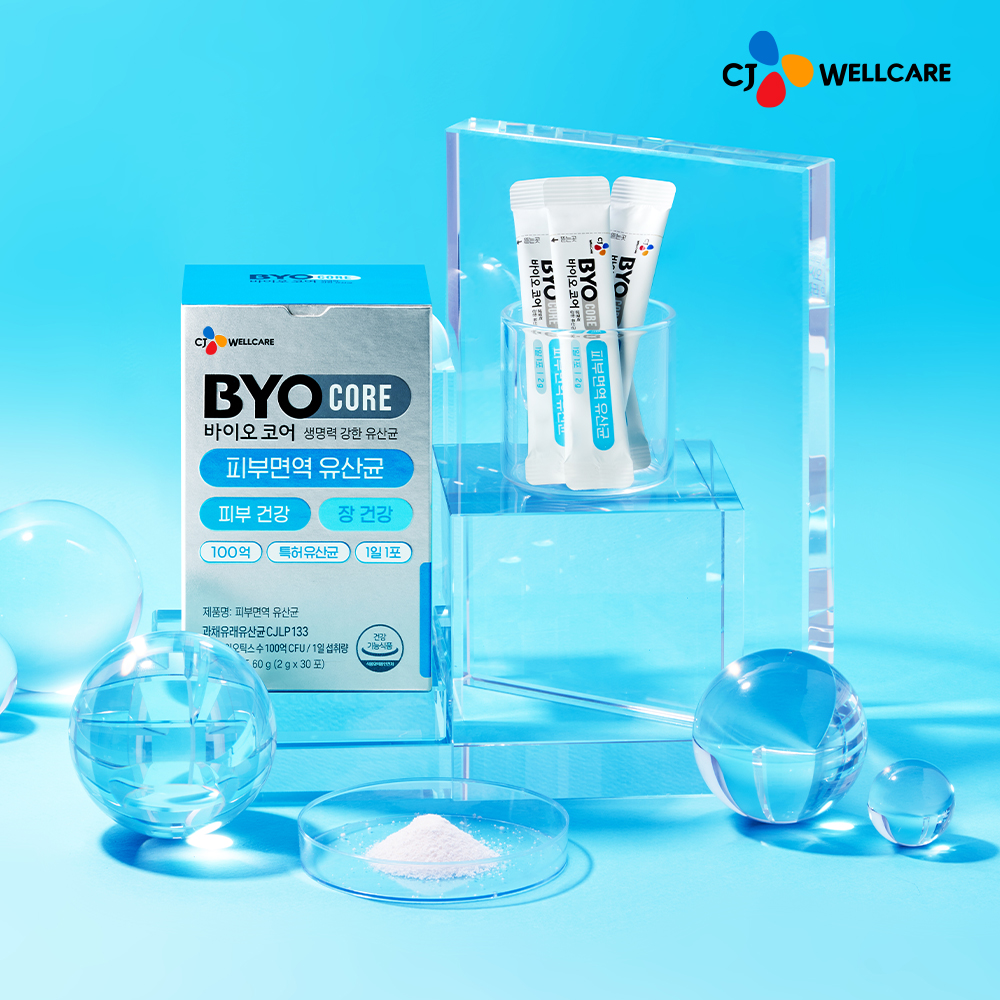 CJ 바이오코어 피부면역 유산균 / 100억보장 부자유산균 소주연 유산균 30포, 5개