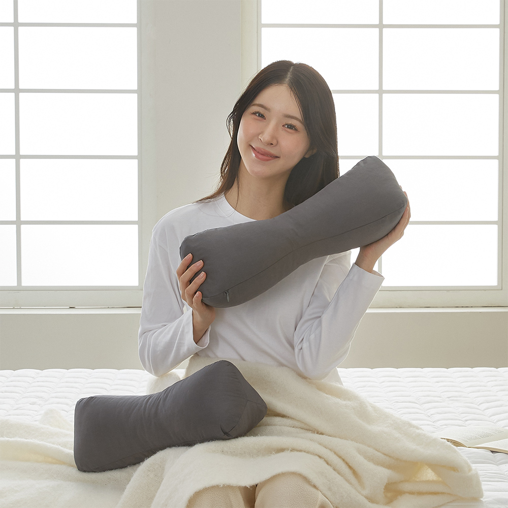 집앤콕 베개 일자목 거북목 목디스크 솜 경추베개